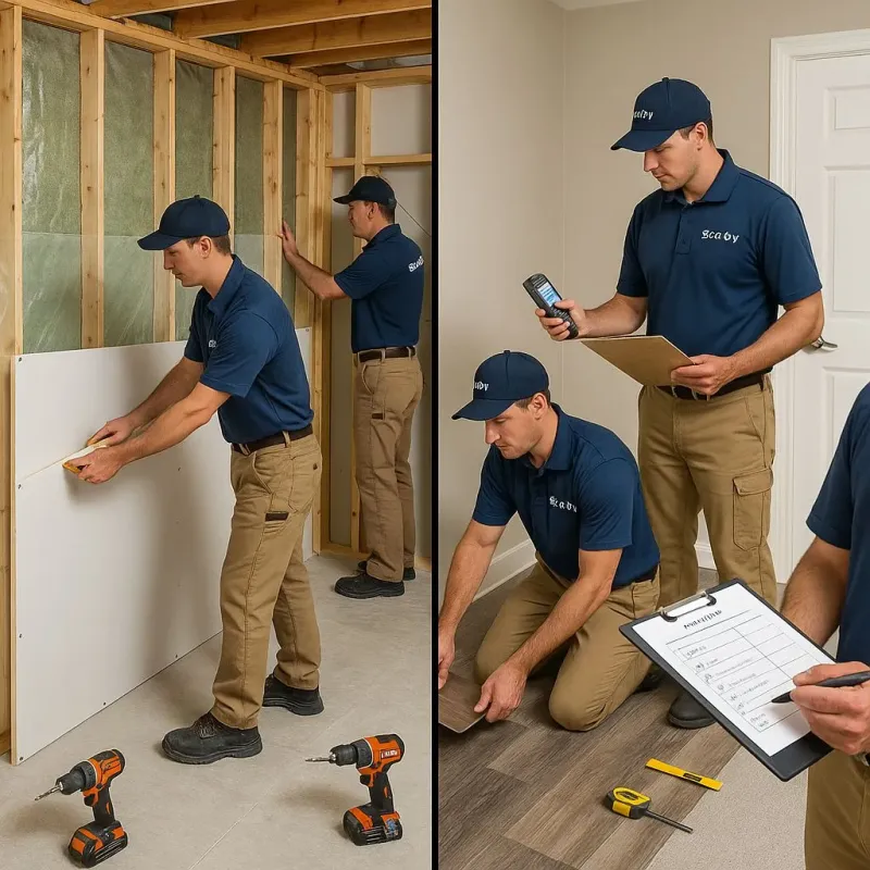 Repairs and Reconstruction process in Hollymead, VA